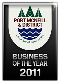 Port McNeill Business of the Year badge